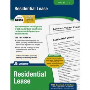 Wholesale Legal Forms: Discounts on Adams Residential Lease Form Set ABFLF310