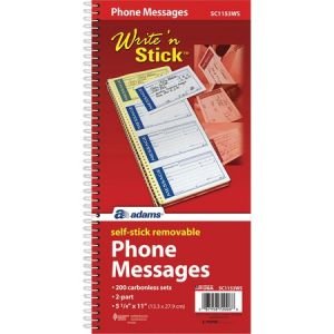 Adams Write  n Stick Phone Message Book
