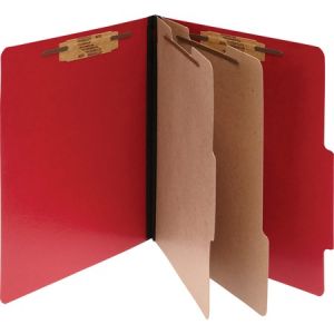 Wholesale Classification Folders: Discounts on ACCO ColorLife PRESSTEX 6-Part Classification Folders, Letter, Red, Box of 10 ACC15669