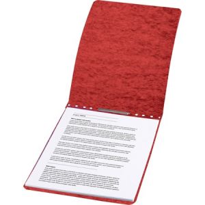 ACCO PRESSTEX Report Covers, Top Binding for Letter Size Sheets, 3" Capacity, Red
