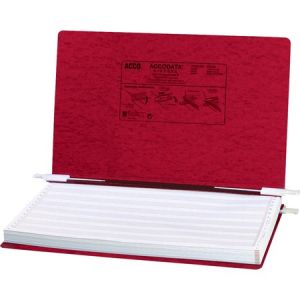 Wholesale Data Binders: Discounts on ACCO PRESSTEX Covers w/ Hooks, Unburst 14 7/8" x 8 1/2" Sheets, Executive Red ACC54049
