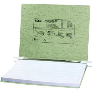 ACCO PRESSTEX Covers w/ Hooks, Unburst 14 7/8" x 11" Sheets, Light Green