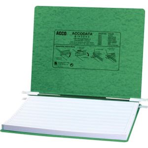 ACCO PRESSTEX Covers w/ Hooks, Unburst 14 7/8" x 11" Sheets, Dark Green