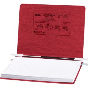 Wholesale Data Binders: Discounts on ACCO PRESSTEX Covers w/ Hooks, Unburst 12" x 8 1/2" Sheets, Executive Red ACC54139