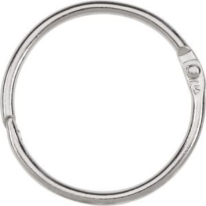 Wholesale Book Rings: Discounts on ACCO Loose Leaf Rings, 1 1/2" Capacity, Silver, 100/Box ACC72204