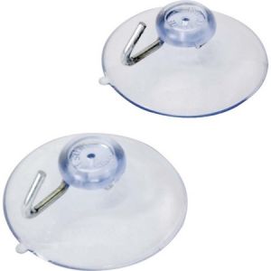 ACCO Suction Cups, with Hooks, 2/Pack