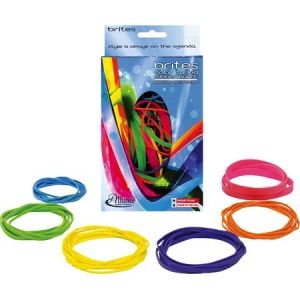 Wholesale Non-LatexRubber Band: Discounts on Alliance Rubber Brites 07706 Pic Pac - Non-Latex Colored Elastic Bands - Various Sizes - Approximately 36