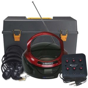 AmpliVox Listening Center with Bluetooth CD Boombox with AM /FM Radio