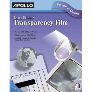 Wholesale Transparency Film: Discounts on Apollo Laser Printer Transparency Film, 50 Sheets APOCG7060