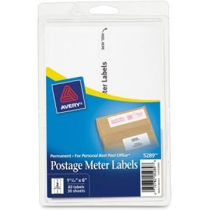 Wholesale Postage Lables: Discounts on Avery Postage Meter Labels for Personal Post Office AVE05289