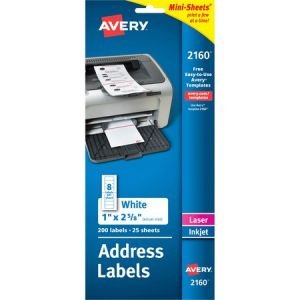Wholesale Address & Mailing Labels: Discounts on Avery Mini-Sheets Mailing Labels AVE2160