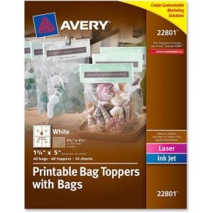 Wholesale Accessories: Discounts on Avery Printable Bag AVE22801