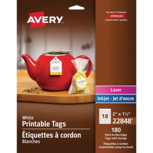 Wholesale Accessories: Discounts on Avery Printable Tags with Strings AVE22848