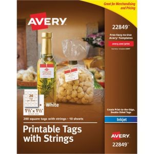 Wholesale Accessories: Discounts on Avery Printable Tags with Strings AVE22849
