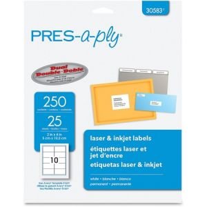 PRES-a-ply PRES-a-ply Labels for Laser and Inkjet Printers