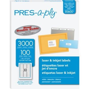 PRES-a-ply Labels for Laser and Inkjet Printers