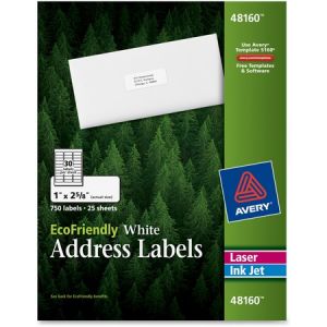 Wholesale Address & Mailing Labels: Discounts on Avery EcoFriendly Address Labels AVE48160