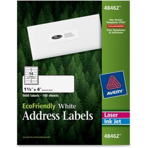 Wholesale Address & Mailing Labels: Discounts on Avery EcoFriendly Address Labels AVE48462
