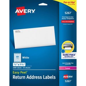 Wholesale Address & Mailing Labels: Discounts on Avery White Easy Peel Address Labels AVE5267
