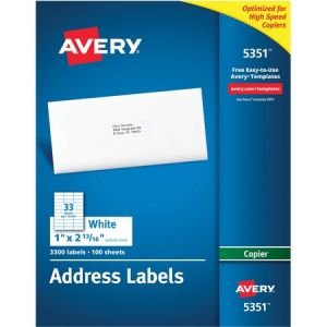 Wholesale Address & Mailing Labels: Discounts on Avery Mailing Labels for Copiers AVE5351