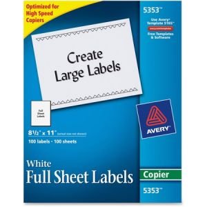 Wholesale Address & Mailing Labels: Discounts on Avery Mailing Labels for Copiers AVE5353