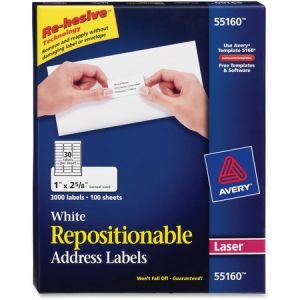 Wholesale Address & Mailing Labels: Discounts on Avery Repositionable Mailing Labels AVE55160