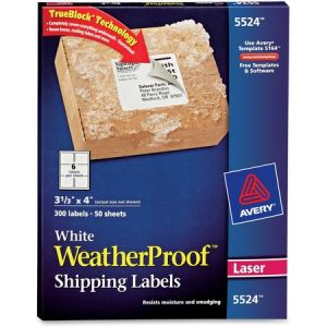 Wholesale Address & Mailing Labels: Discounts on Avery WeatherProof Mailing Labels with TrueBlock Technology AVE5524