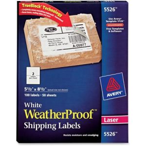 Wholesale Address & Mailing Labels: Discounts on Avery WeatherProof Mailing Labels with TrueBlock Technology AVE5526