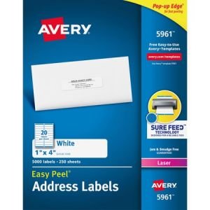 Wholesale Address & Mailing Labels: Discounts on Avery White Easy Peel Address Labels AVE5961