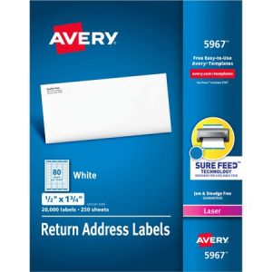 Wholesale Address & Mailing Labels: Discounts on Avery White Mailing Labels AVE5967