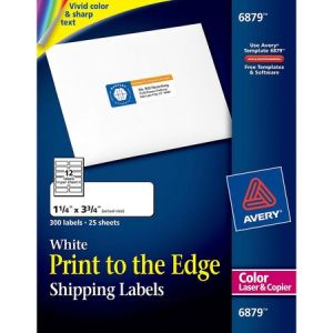 Wholesale Address & Mailing Labels: Discounts on Avery White Print-to-the-Edge Address Labels AVE6879