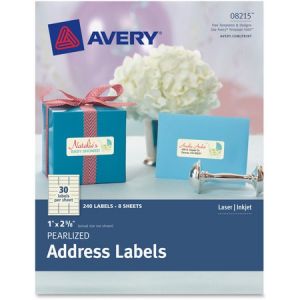 Wholesale Address & Mailing Labels: Discounts on Avery Pearlized Ivory Address Labels AVE8215