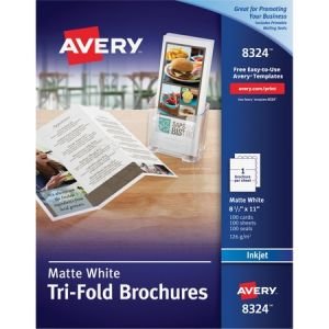 Wholesale Accessories: Discounts on Avery Inkjet Print Brochure/Flyer Paper AVE8324