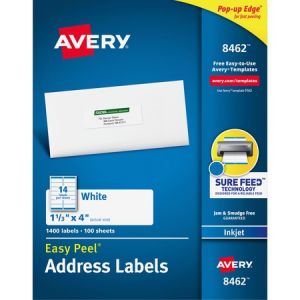 Wholesale Address & Mailing Labels: Discounts on Avery White Easy Peel Address Labels AVE8462