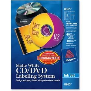 Wholesale Labels: Discounts on Avery CD/DVD Design Labeling Kits with Applicator AVE8965
