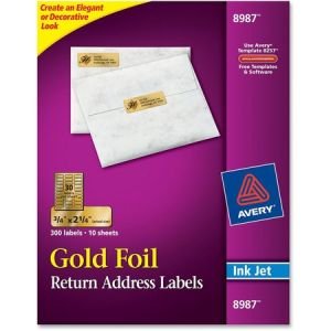 Wholesale Address & Mailing Labels: Discounts on Avery Foil Return Address Labels AVE8987