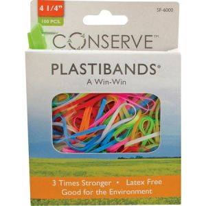 Wholesale Rubber Bands: Discounts on Baumgartens Conserve Plastibands BAUSF6000