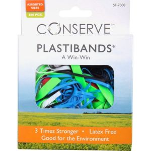 Wholesale Rubber Bands: Discounts on Baumgartens Conserve Plastibands BAUSF7000