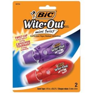 Wholesale BIC Wite-Out Mini Correction Tape 2-pack: Discounts on BIC Correction Supplies BICWOMTP21
