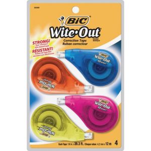 Wholesale BIC Wite-Out EZ Correct Correction Tape: Discounts on BIC Correction Supplies BICWOTAPP418