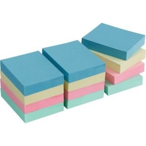 Wholesale Adhesive Notes: Discounts on Business Source by 3M Premium Plain Pastel Adhesive Notes BSN16500