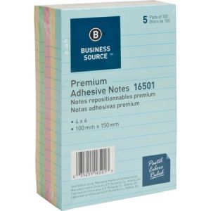 Wholesale Adhesive Notes: Discounts on Business Source by 3M Ruled Adhesive Notes BSN16501