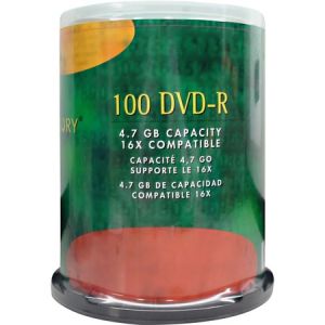 Wholesale CD & DVD Media: Discounts on Compucessory DVD Recordable Media - DVD-R - 16x - 4.70 GB - 100 Pack CCS72103