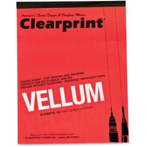 Wholesale Art/Writing Pads & Sheets: Discounts on Clearprint Translucent Vellum - Letter CLE63001410