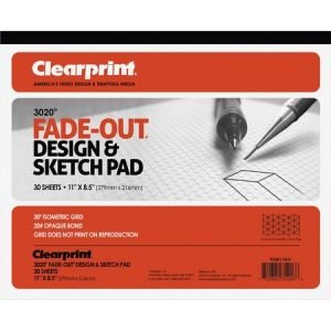 Wholesale Art/Writing Pads & Sheets: Discounts on Clearprint Isometric Grid Paper Pad - Letter CLE932811ISO
