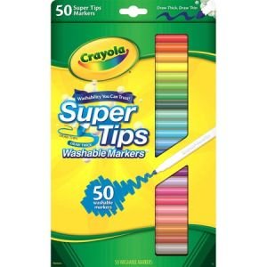Wholesale Crayola BULK Art Markers: Discounts on Crayola Super Tips 50-ct Washable Markers CYO585050