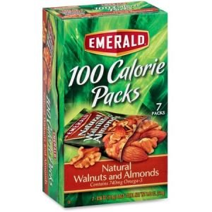 Emerald Diamond 100 Calorie Packs Natural Walnuts/Almonds