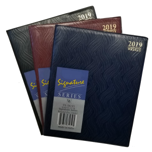 BULK Carton 8" X 10" WEEKLY TEXTURED COVER DATED PLANNER 2019- Minimum Order 1 Case Of 48
