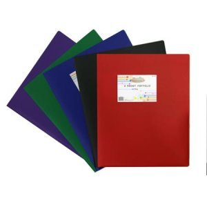 BULK Carton 2 PocketPoly Portfolio in Assorted Neutral Colors