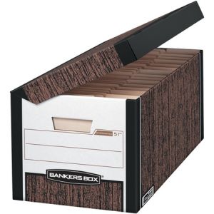 Wholesale Bankers Boxes: Discounts on Fellowes Bankers Box Systematic - Letter, Woodgrain FEL00051